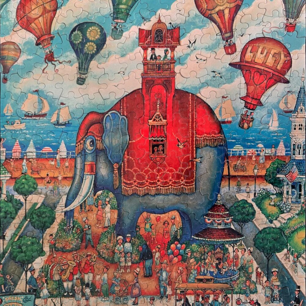 Lucy Elephant, 300 piece puzzle, Karmin International